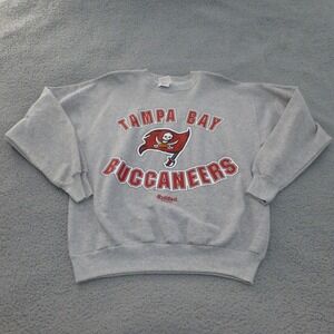 VTG Tampa Bay Buccaneers Sweatshirt Mens Large Riddell Crewneck Hanes 1998